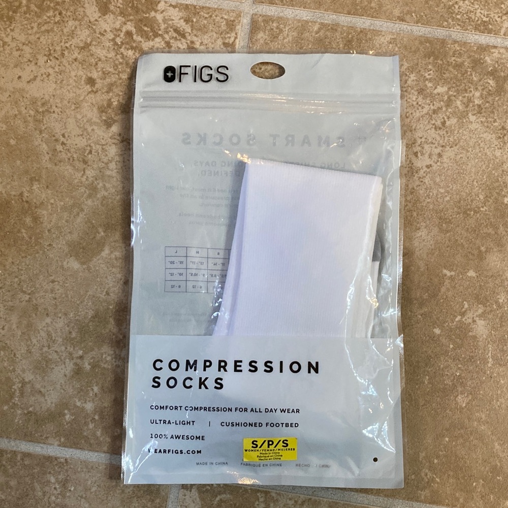 Figs White Compression Socks - Picture 2 of 2